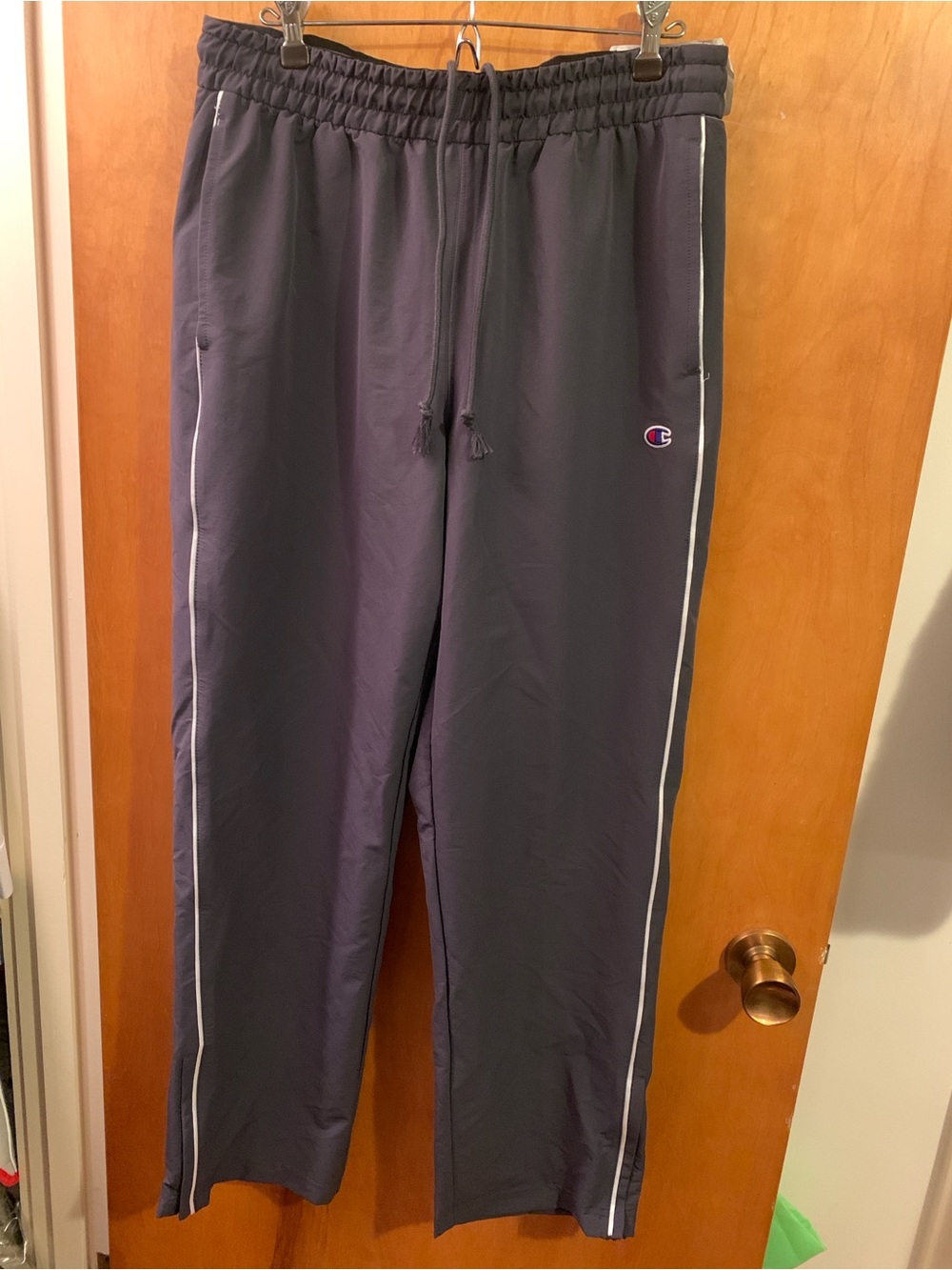 Champion Woven Nylon Track Pant Forged Steel Grey - Men’s Size Medium